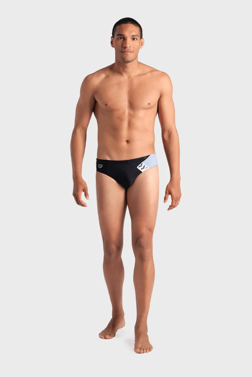 Мужские черные плавки STRIPE SWIM BRIEFS 3