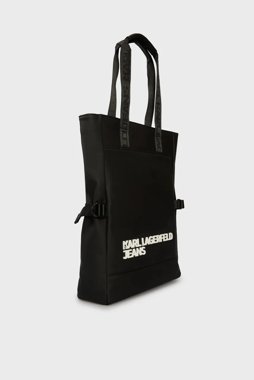 Мужская черная сумка utility coated tote 3