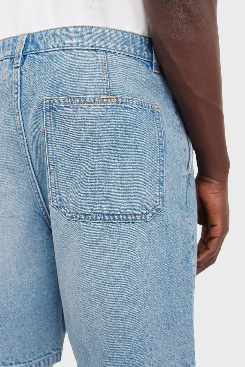 Мужские голубые джинсовые шорты  straight fit chino 5