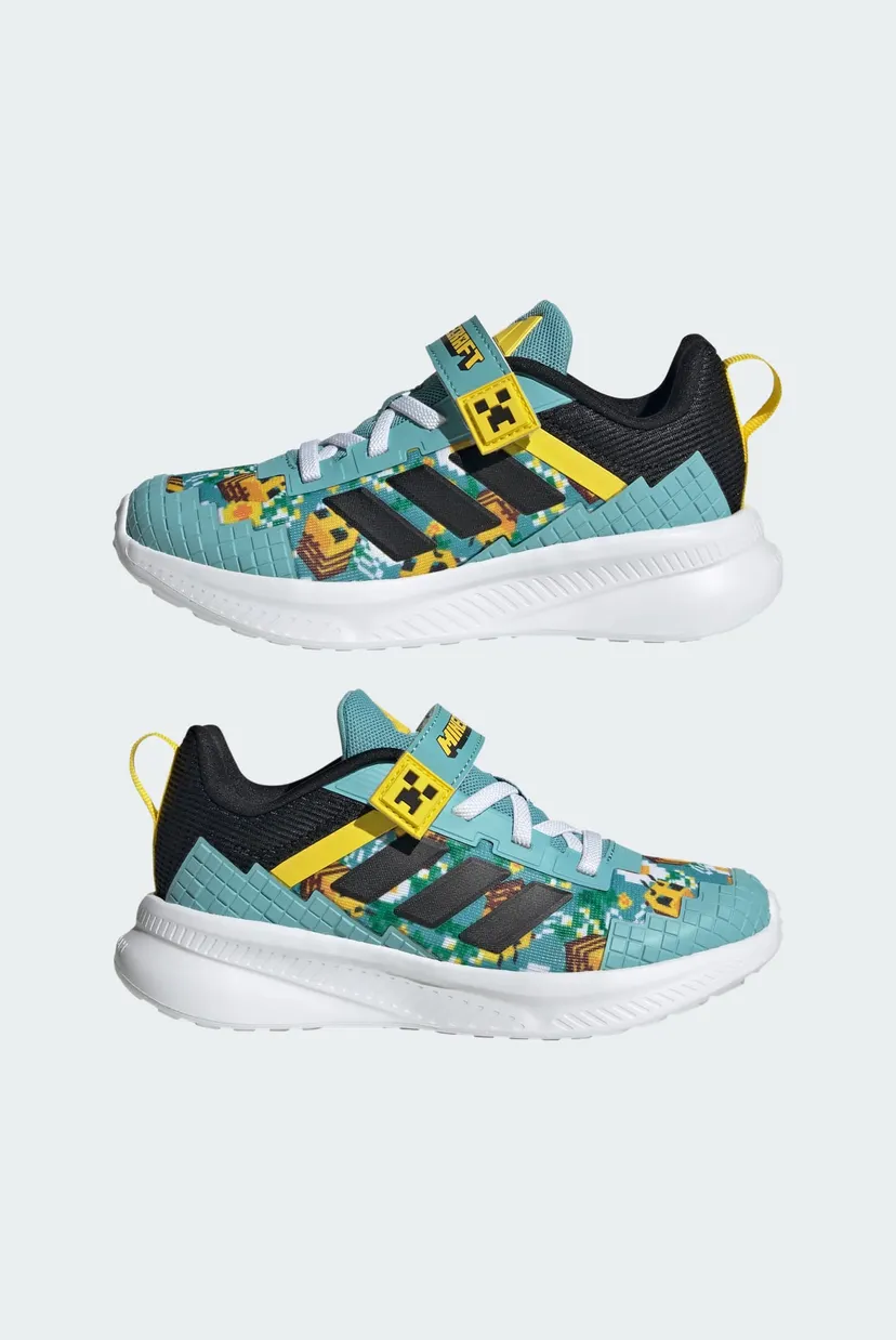 Детские бирюзовые кроссовки  ADIDAS MINECRAFT FORTARUN 4.0 CHILDREN 7