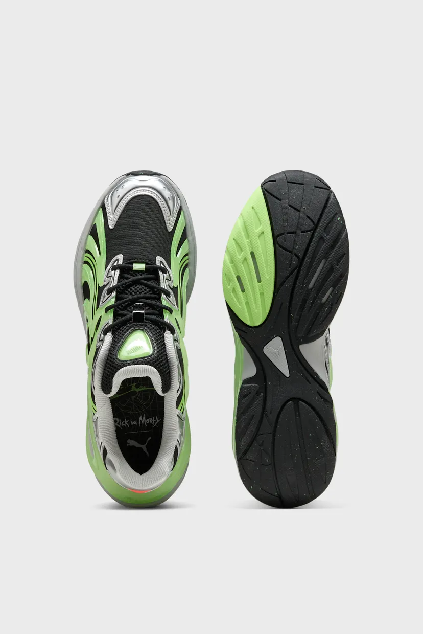 Зеленые кроссовки PUMA x RICK AND MORTY Inverse Sneakers Unisex 4