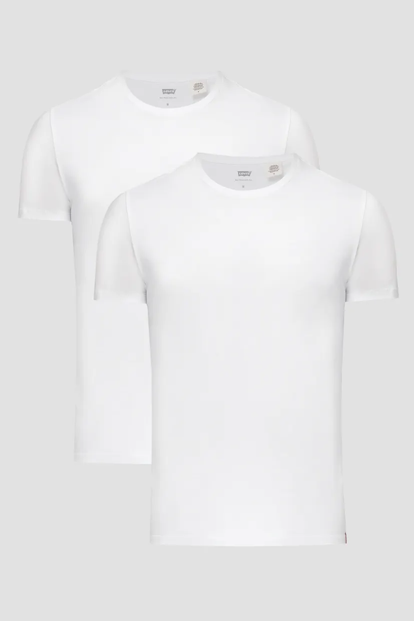 Чоловіча біла футболка (2 шт) Slim Fit 5