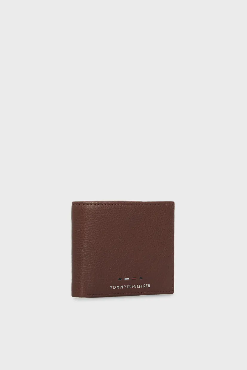 Чоловічий коричневий шкіряний гаманець TH PREMIUM MINI CC WALLET 3