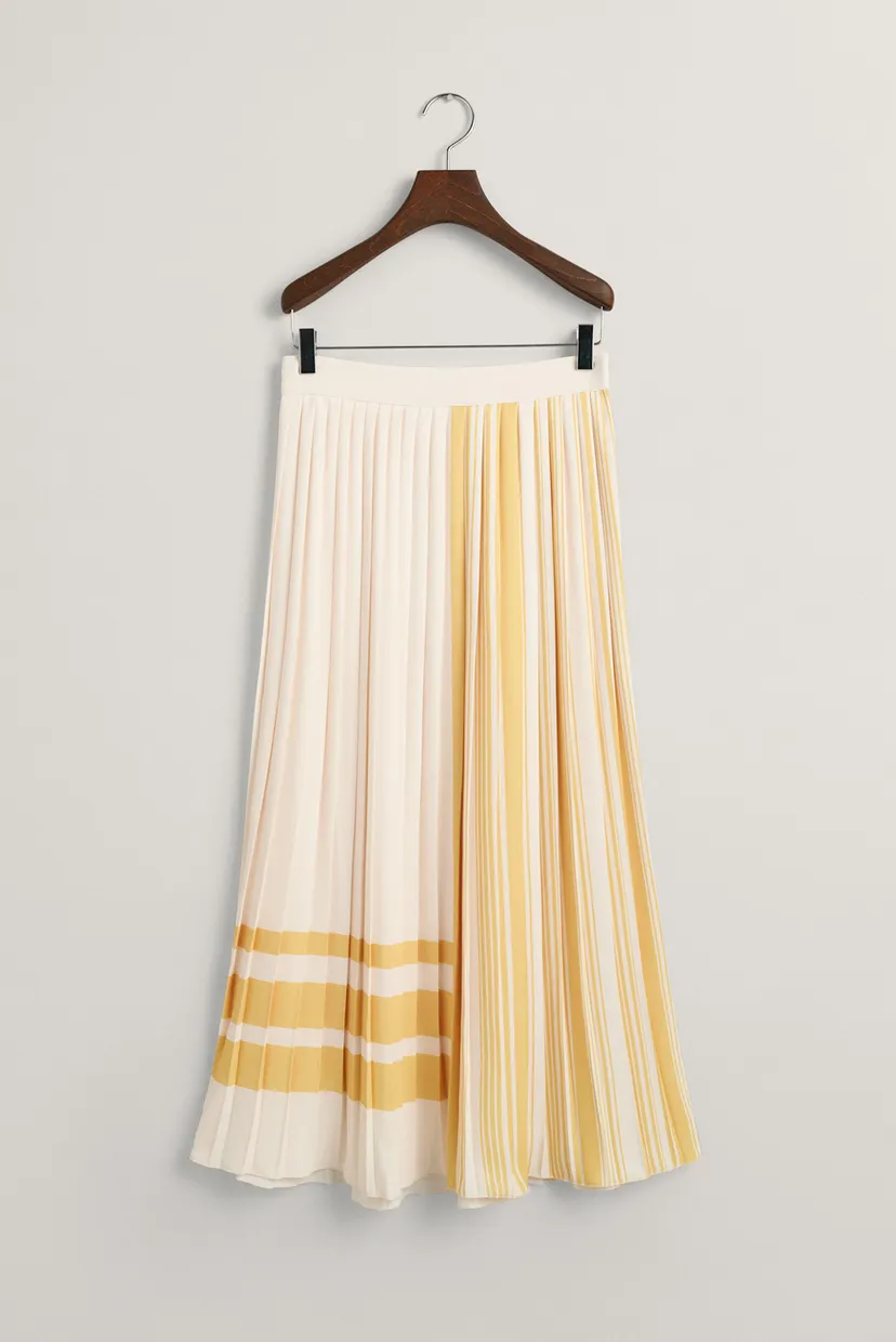 Жіноча біла плісирована спідниця REG STRIPED PLEATED 6