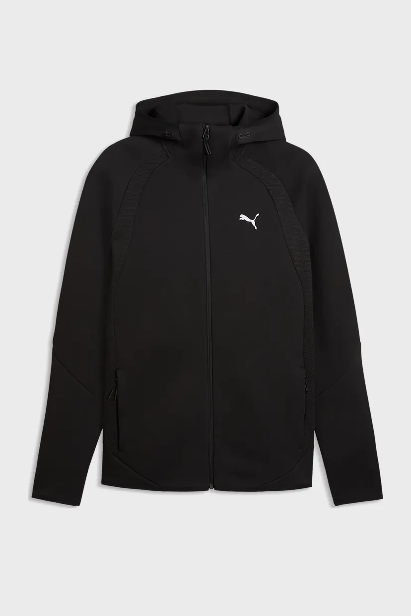 Чоловіче чорне худі Evostripe Full-zip Hoodie Men 4