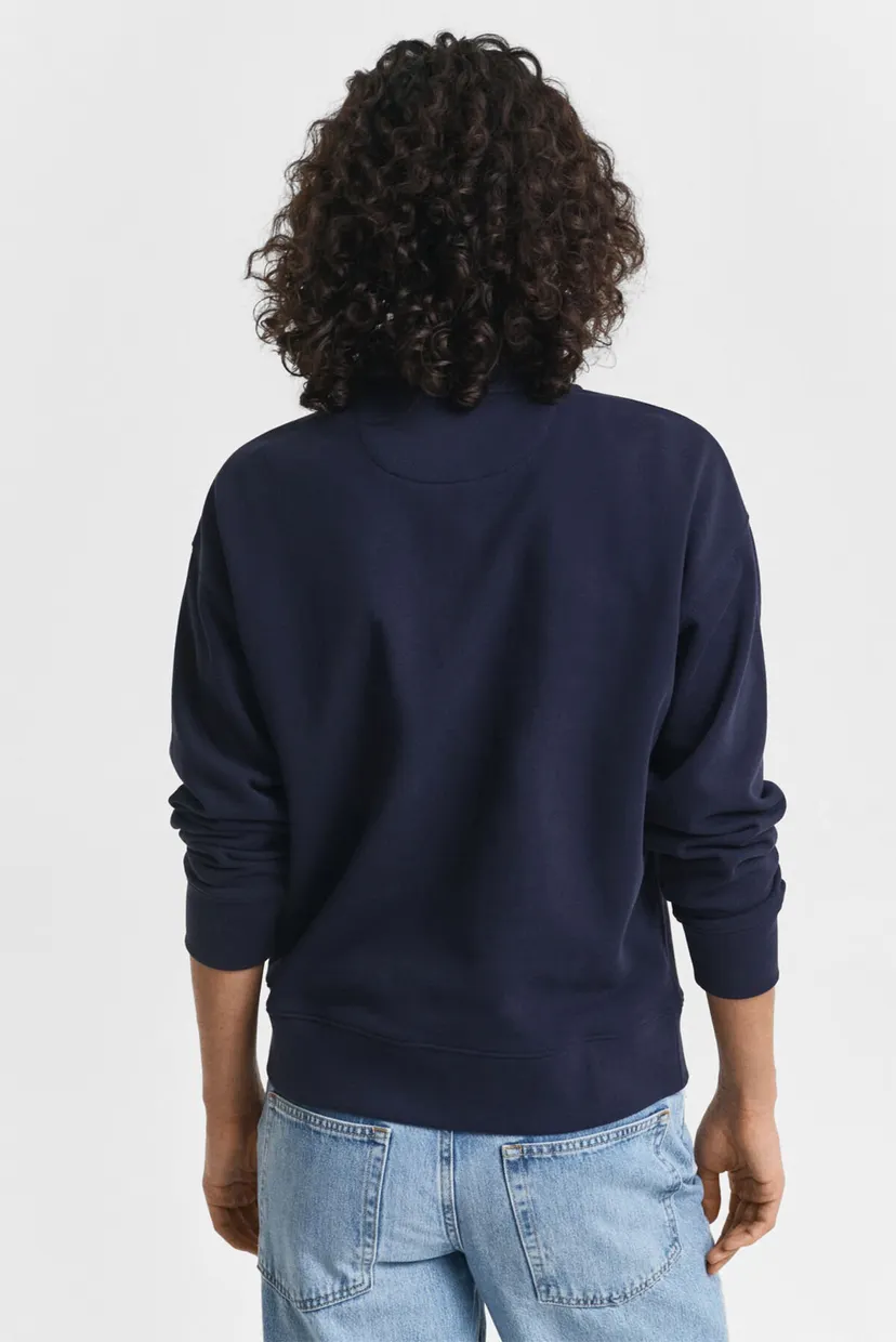 Женская темно-синяя кофта GRAPHIC HALF ZIP SWEAT 3