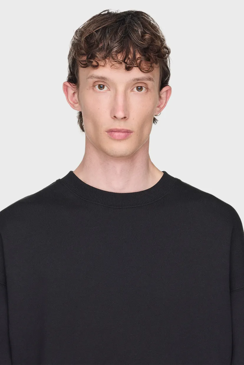 Чорний світшот Y-3 Graphic Crew (унісекс) 8