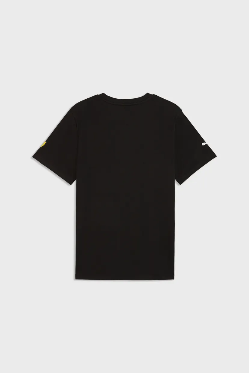 Чоловіча чорна футболка Scuderia Ferrari Tonal Shield Tee Men 5