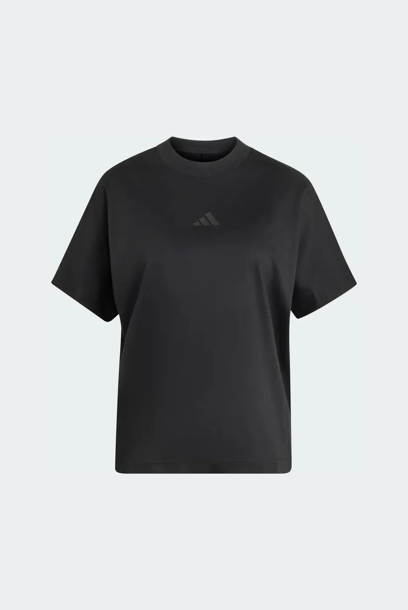 Женская черная футболка SOFT LUX LOOSE 6