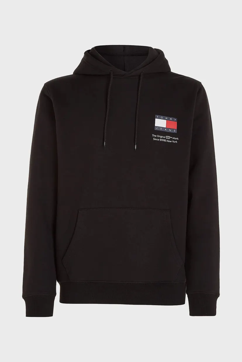 Чоловіче чорне худі TJM REG ESSENTIAL FLAG 7