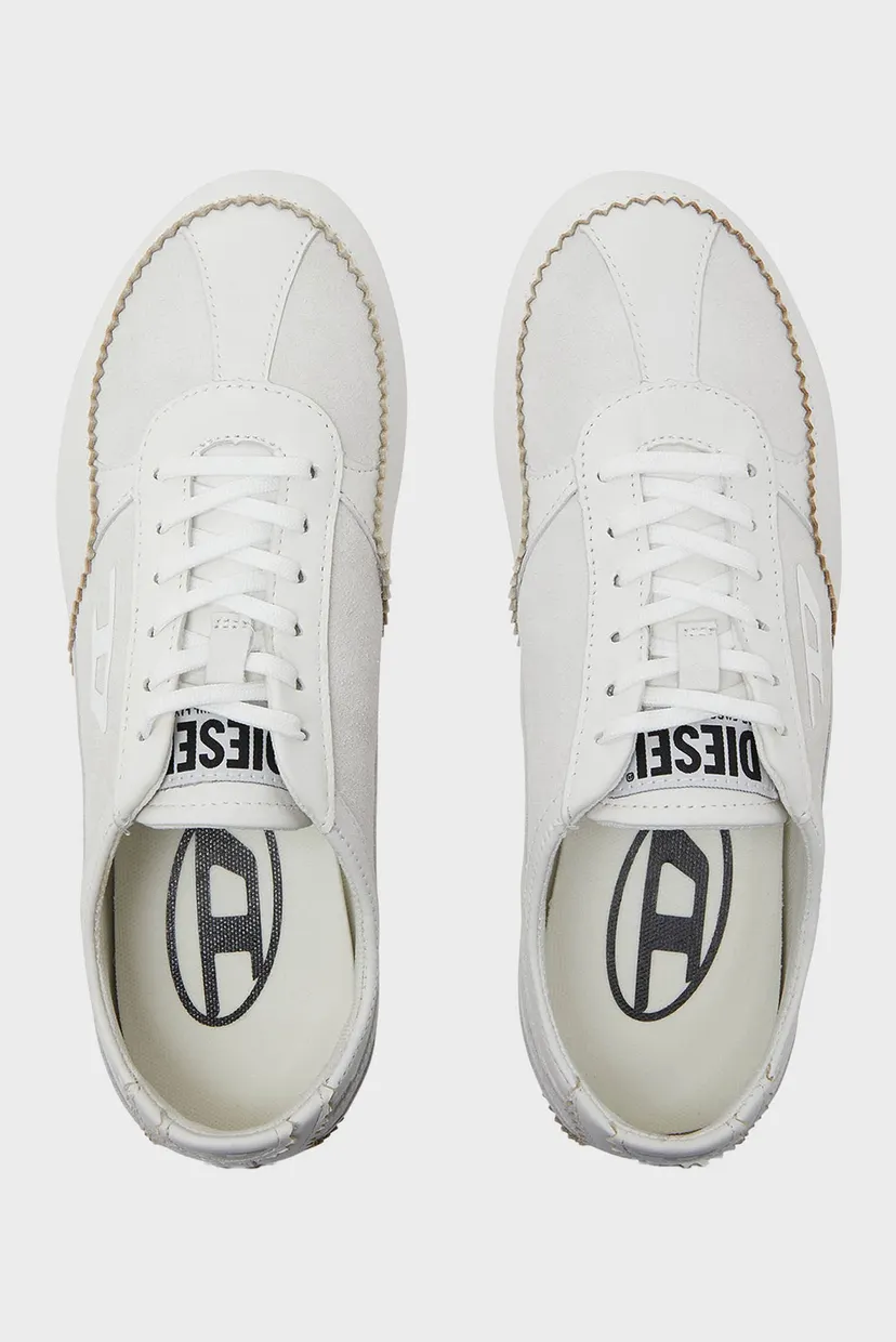 Женские белые кожаные кроссовки D-MILE / D-MILE LOW W SNEAKERS 4