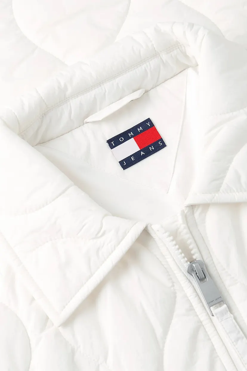 Женская белая куртка COACH COLLAR QUILTED JACKET 5