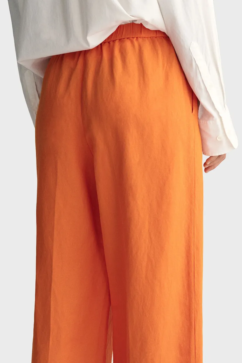 Женские оранжевые льняные брюки REL LINEN BLEND PULL ON 4