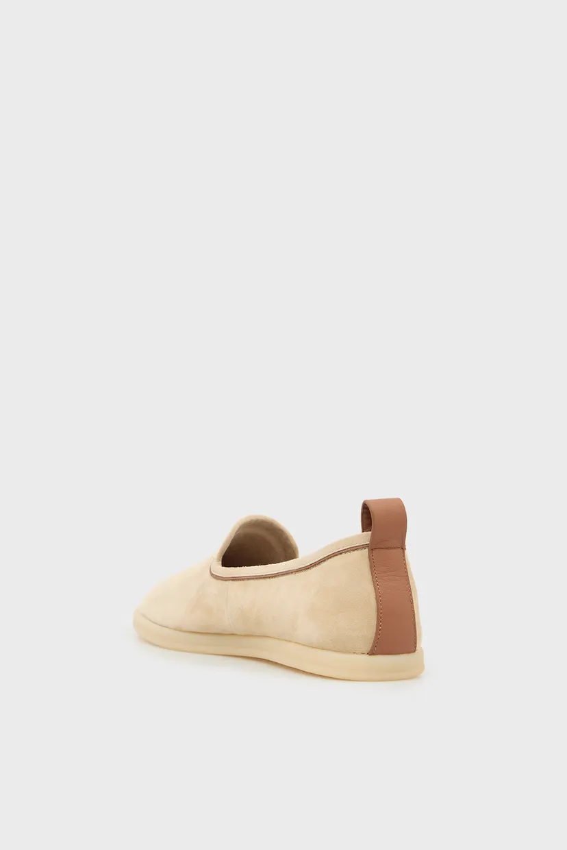 Женские бежевые замшевые слипоны Melissa 5