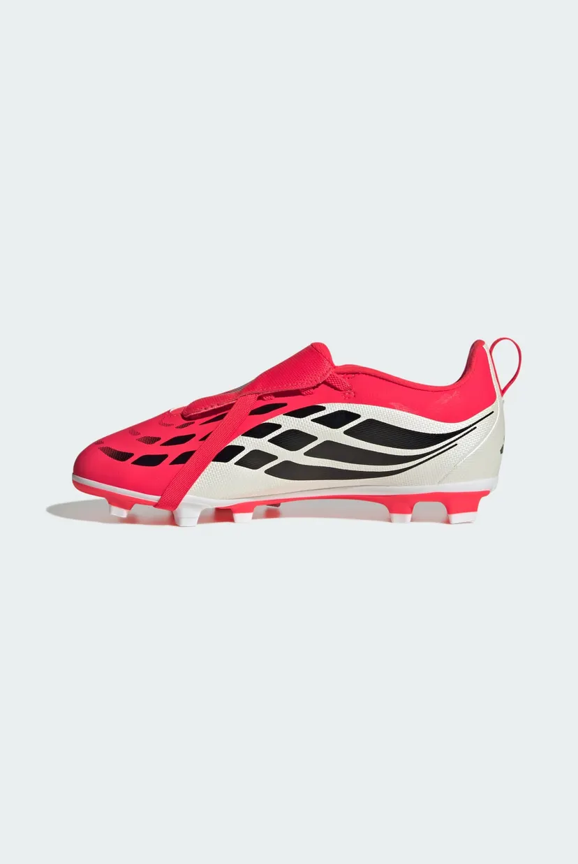 Детские красные бутсы Predator Club Fold-Over Tongue Elastic Laces Firm Ground/Multi Ground Football Kids 4