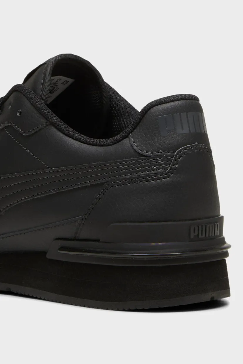 Черные кожаные кроссовки ST Runner v4 Leather Sneakers Unisex 7