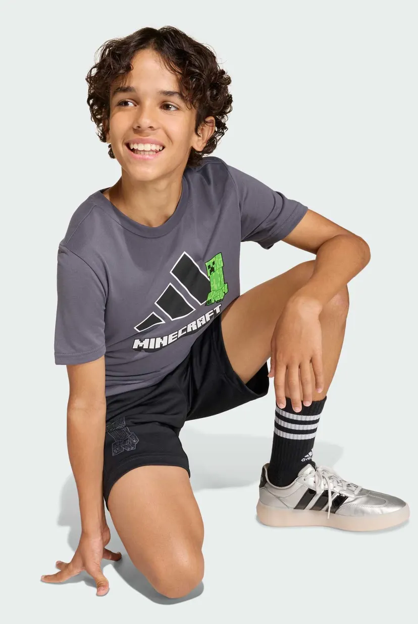 Дитяча темно-сіра футболка ADIDAS MINECRAFT TRAINING 4