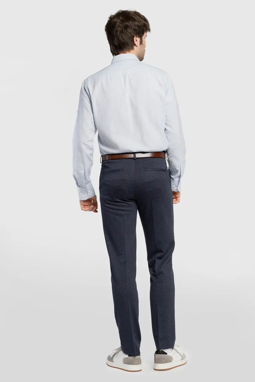 Мужская голубая рубашка 4