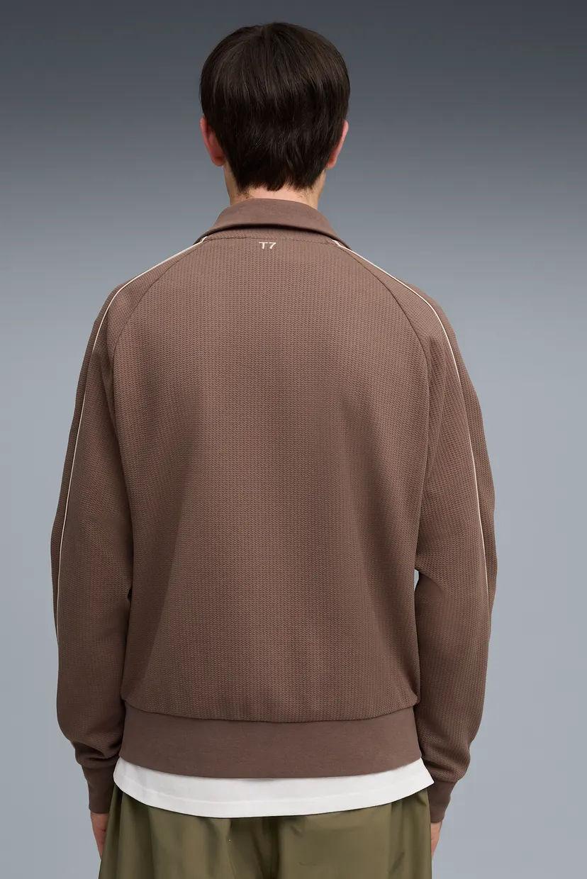 Мужская коричневая спортивная кофта T7 Track Jacket Men 3