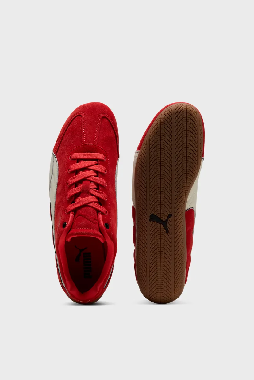 Красные замшевые кроссовки Scuderia Ferrari Speedcat Sneakers Unisex 4