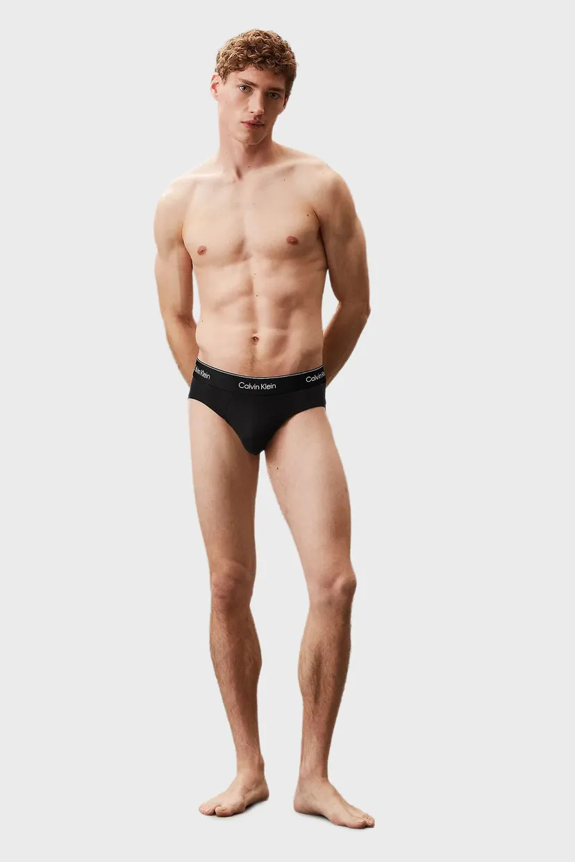 Мужские черные брифы (3 шт) HIP BRIEF 4
