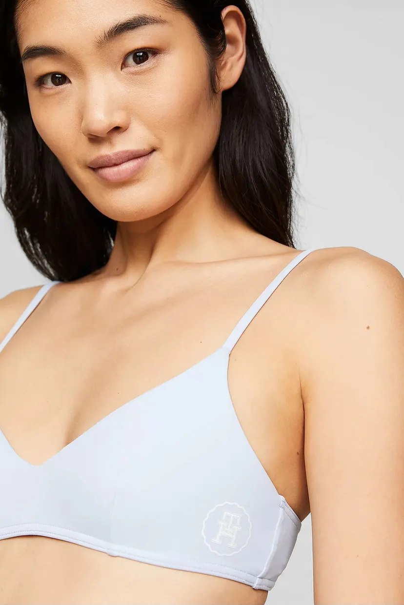Женский голубой лиф от купальника TRIANGLE BRALETTE SEAL LOGO 4