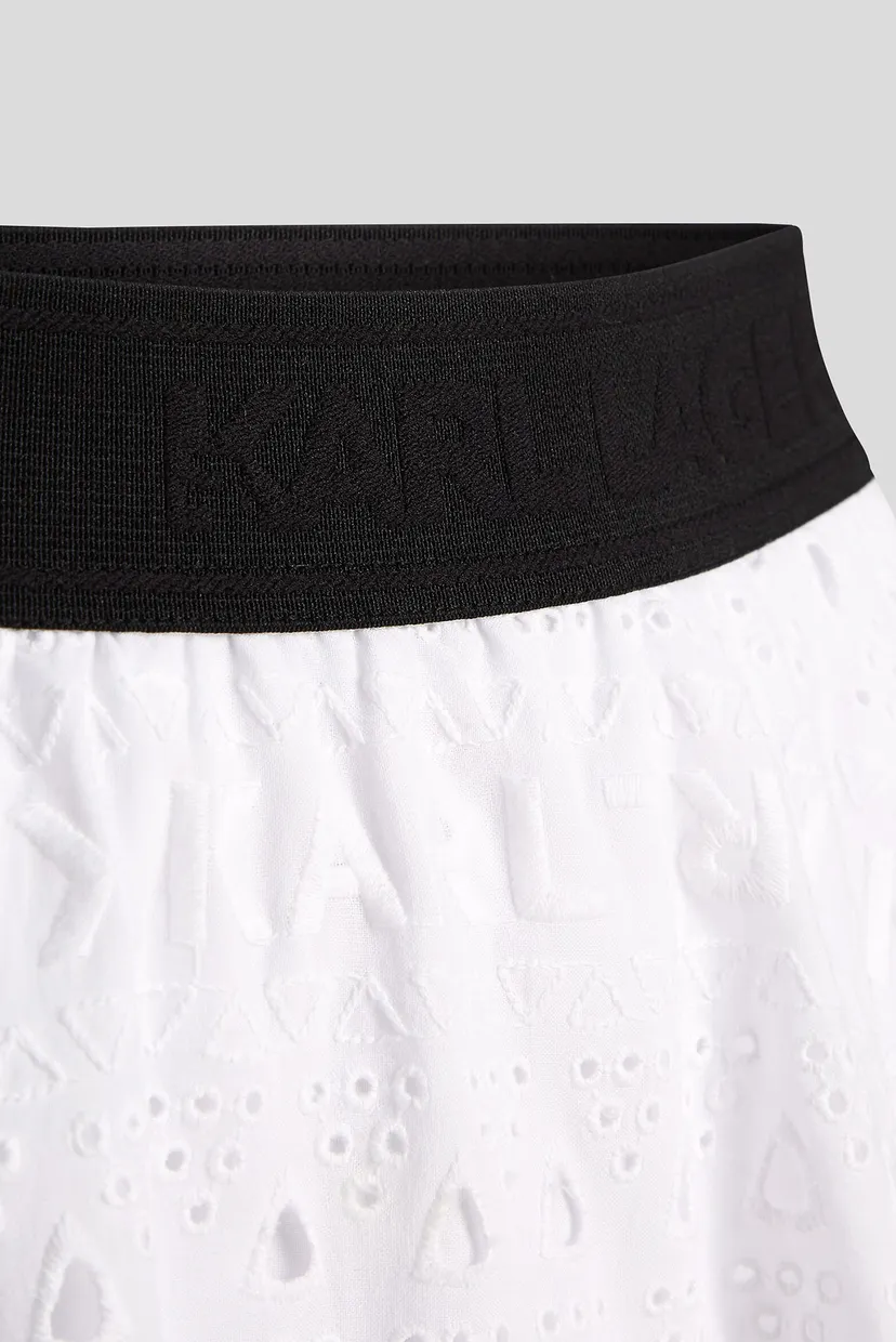 Жіноча біла спідниця EMBROIDERY SKIRT 6