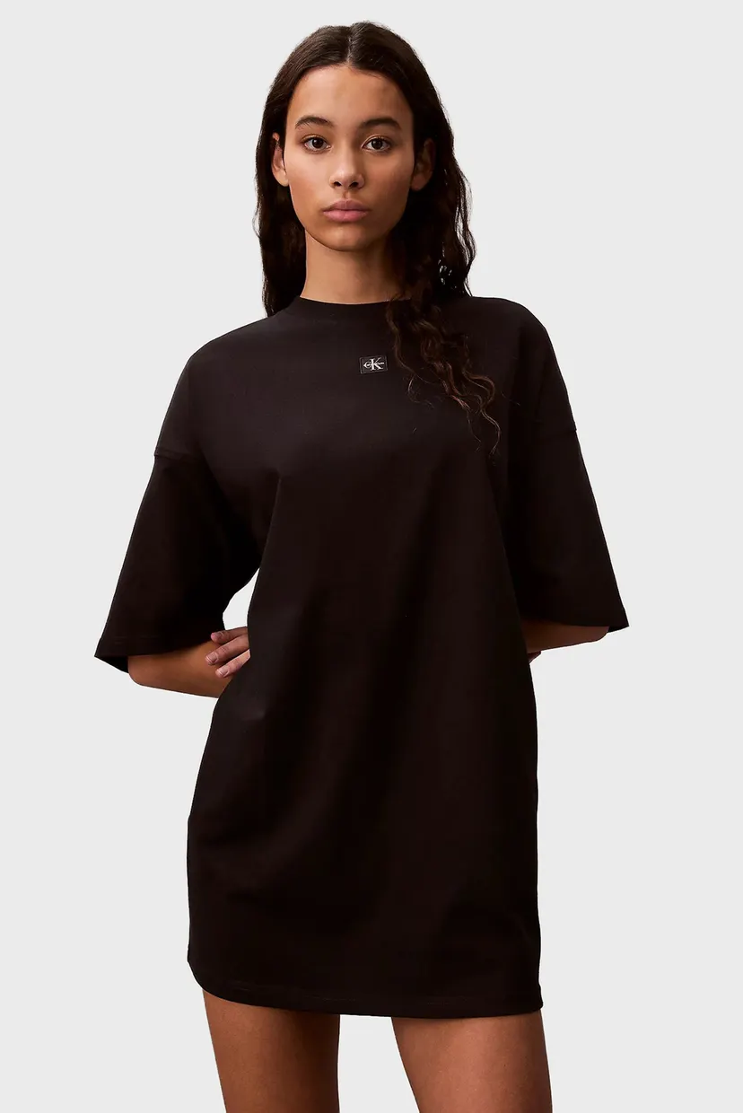 Женское черное платье OVERSIZED 6