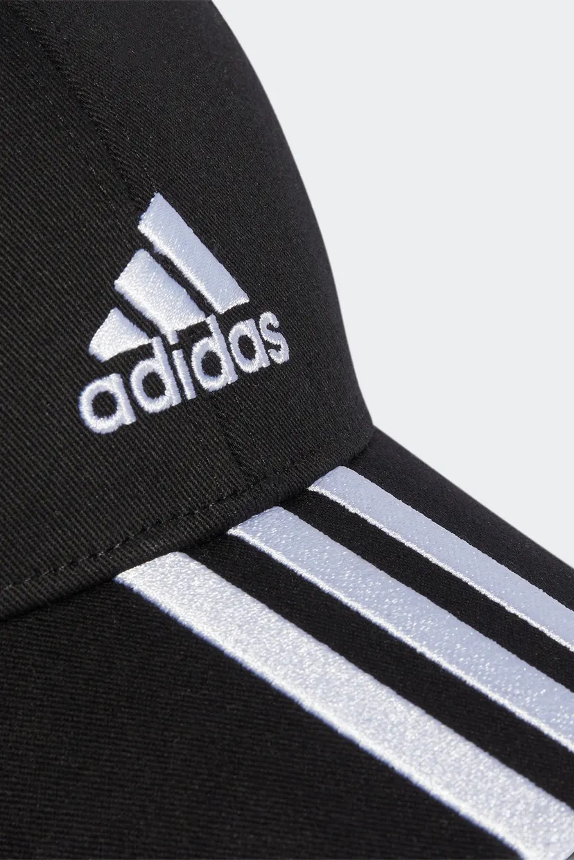 Чорна кепка 3-Stripes Cotton Twill Baseball 3