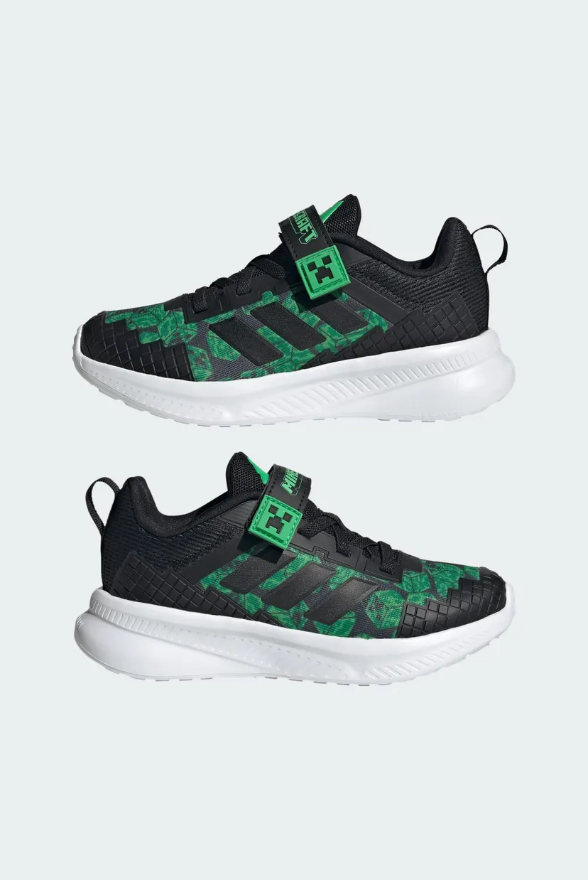 Детские черные кроссовки ADIDAS MINECRAFT FORTARUN 4.0 CHILDREN 7