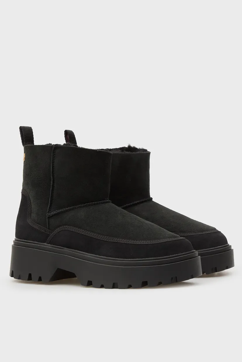 Жіночі чорні замшеві уггі SHEARLING 3
