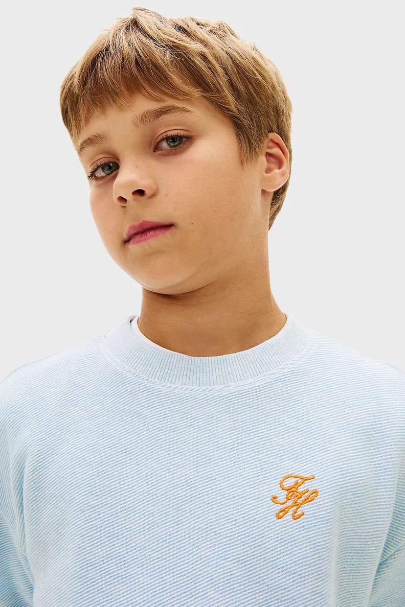 Детская голубая футболка SCRIPT JERSEY 4