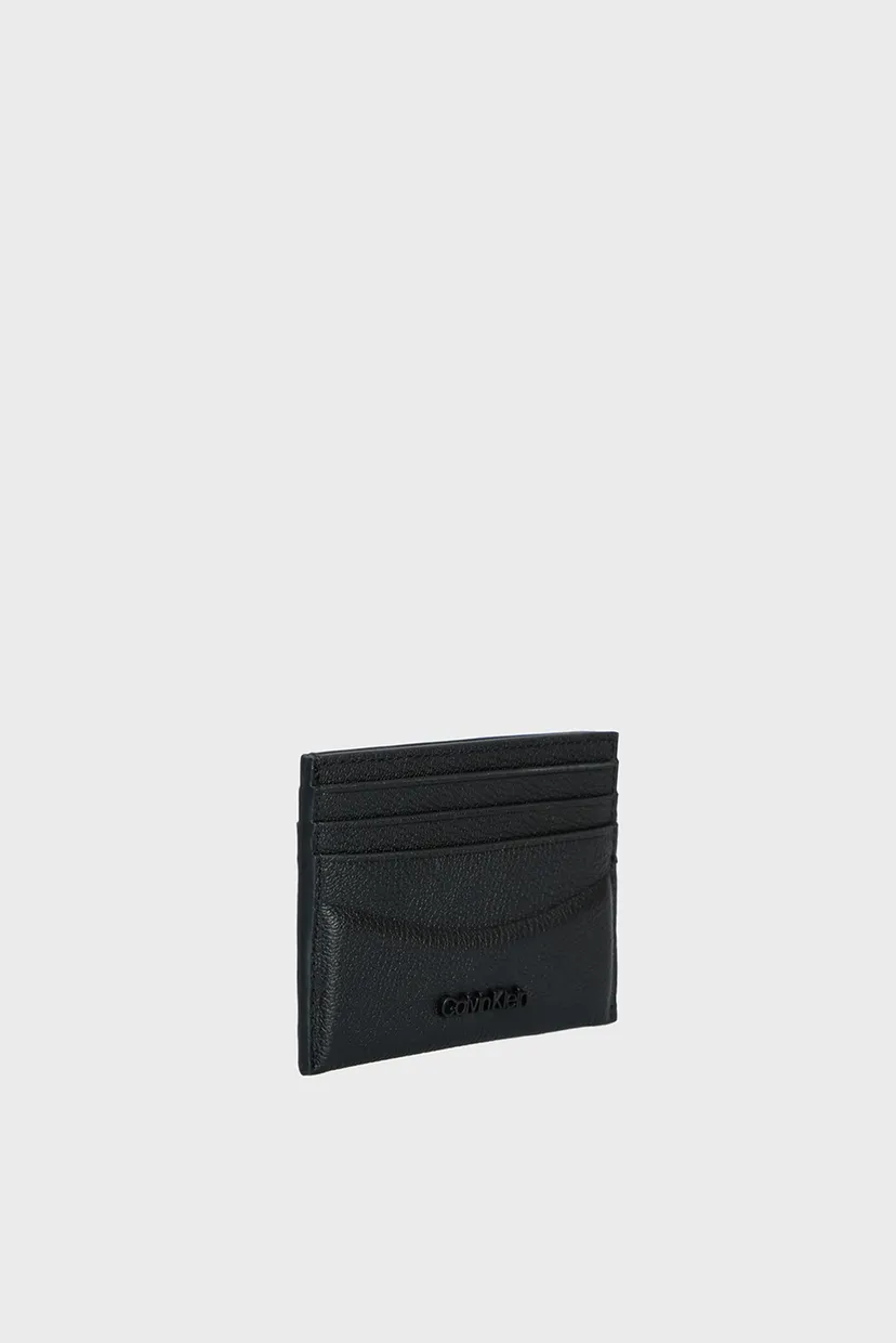 Чоловічий чорний шкіряний кардхолдер MINIMAL FOCUS CARDHOLDER 6CC 3