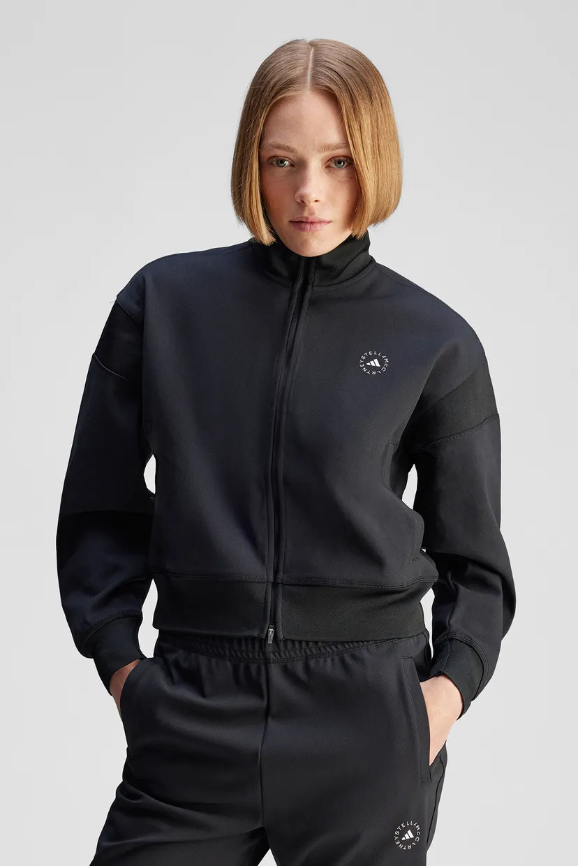 Жіноча чорна спортивна кофта adidas by Stella McCartney Knitted