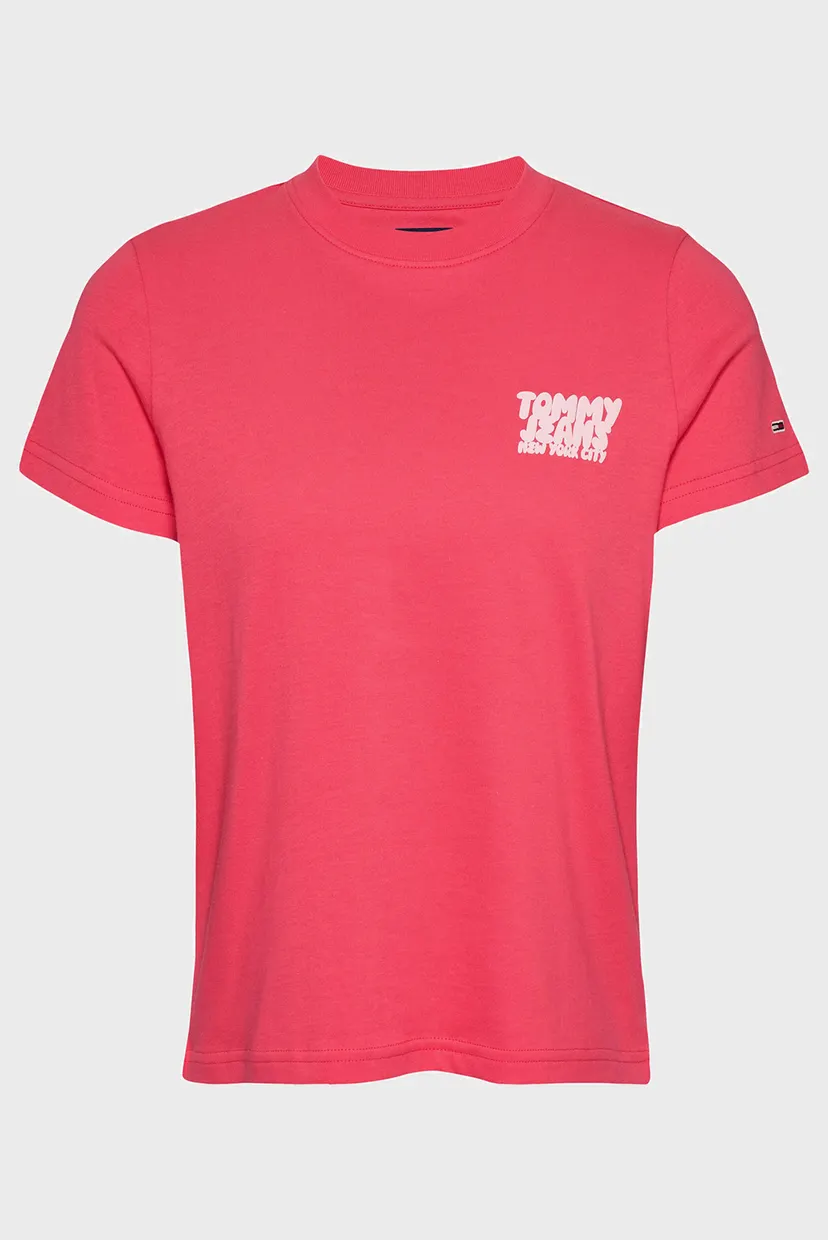 Женская малиновая футболка TJW REG TJ BUBBLE TEE 6
