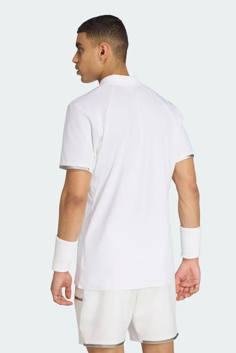 Мужское белое поло TENNIS CLIMACOOL + FREELIFT PRO 3