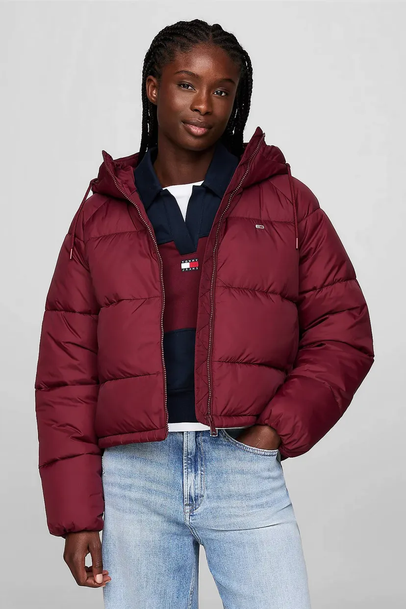 Жіноча бордова куртка TJW VAIL PUFFER EXT Tommy Jeans DW0DW18841