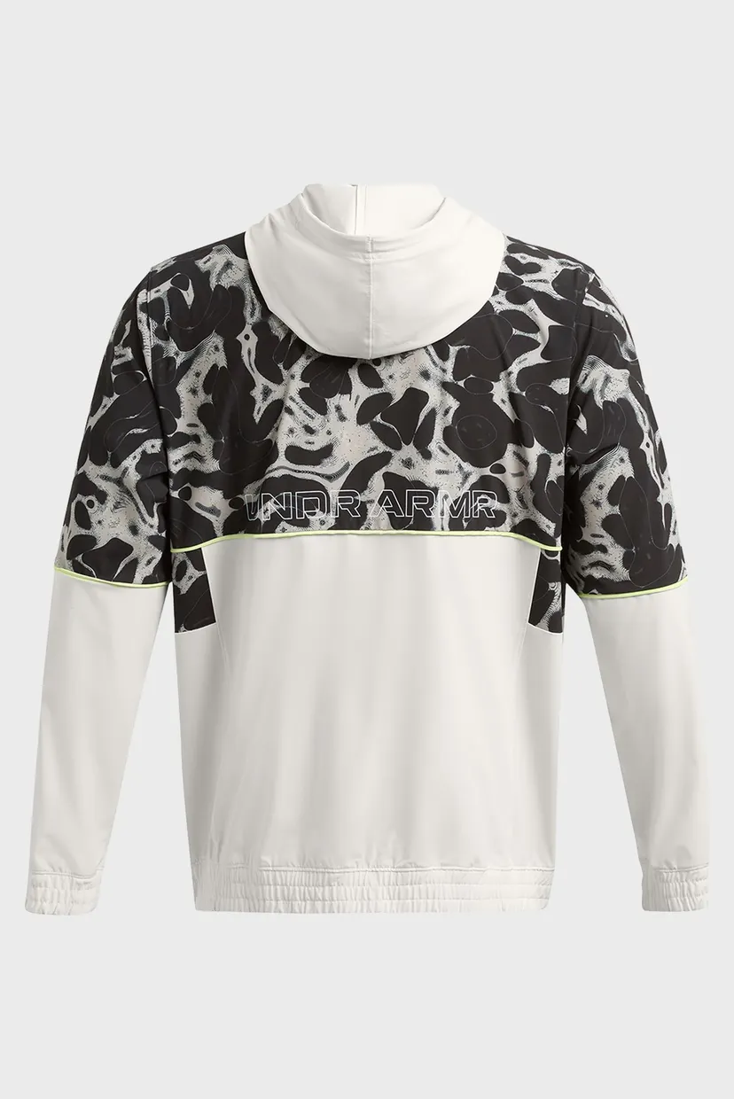 Мужская белая ветровка Baseline Prtd Woven Jacket 4