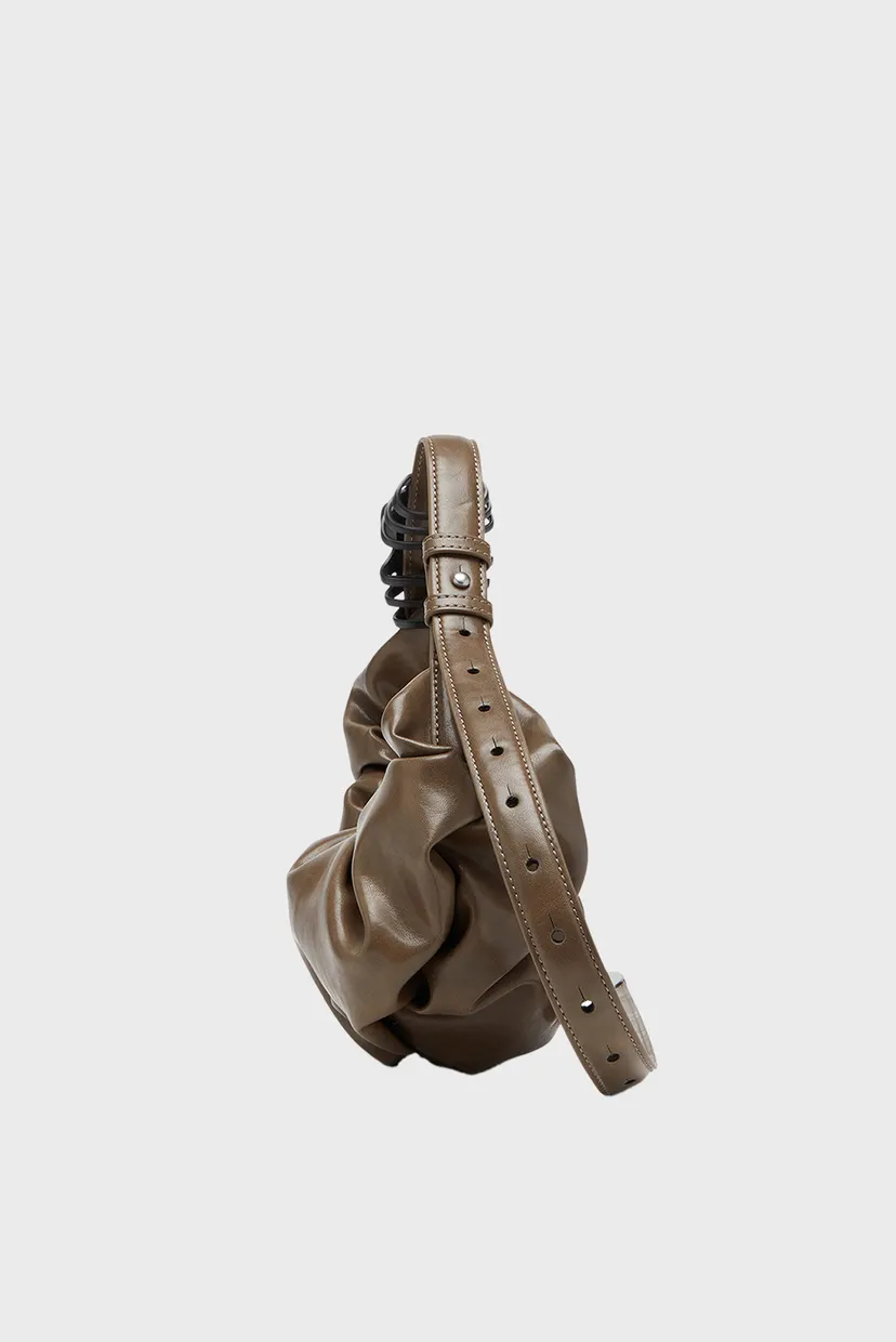 Женская коричневая сумка GRAB-D HOBO S SHOULDER BAG 3