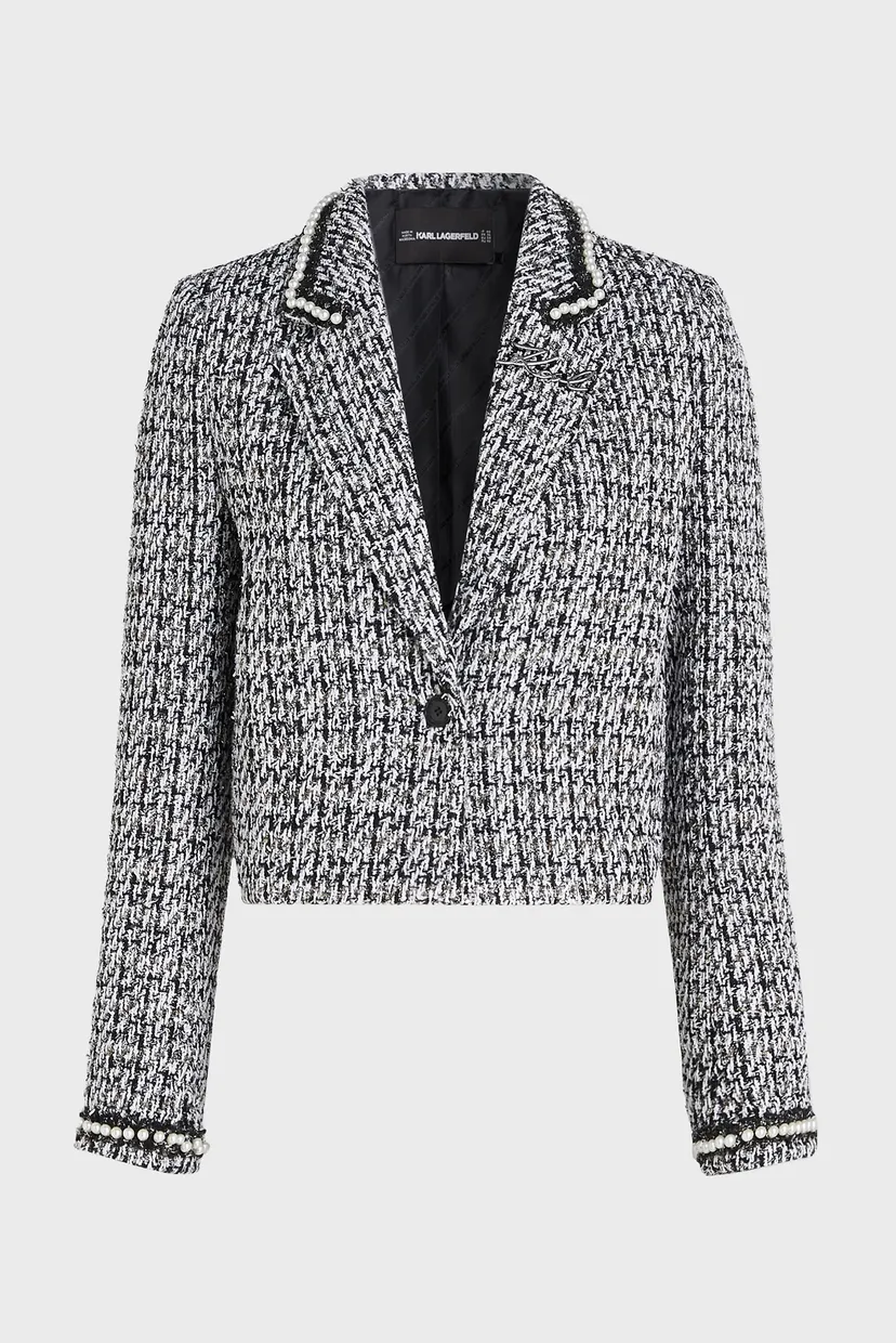 Жіночий твідовий жакет EMBELLISHED BOUCLE JACKET 5