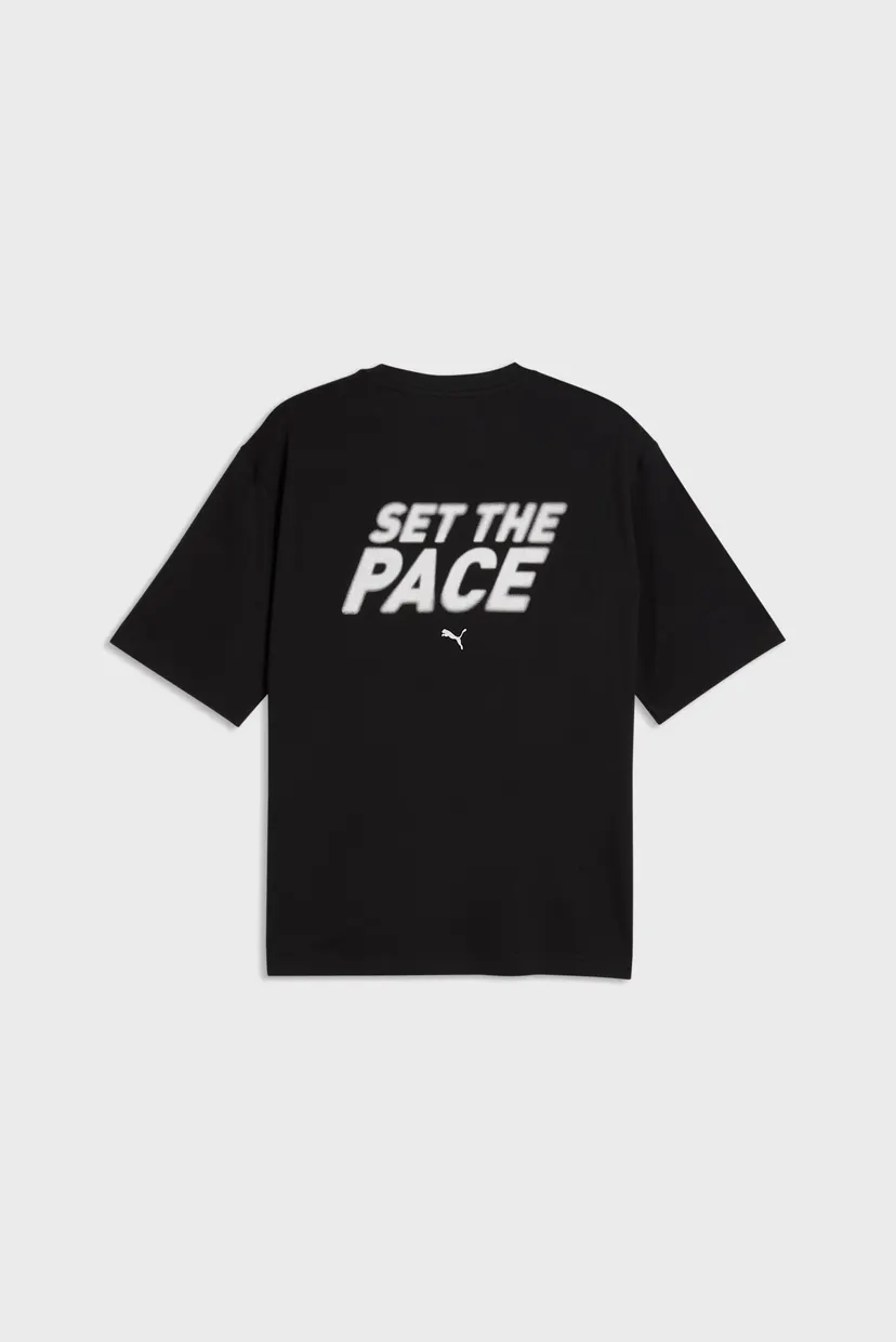 Мужская черная футболка Run Culture Collective Boxy Graphic Tee Men 5