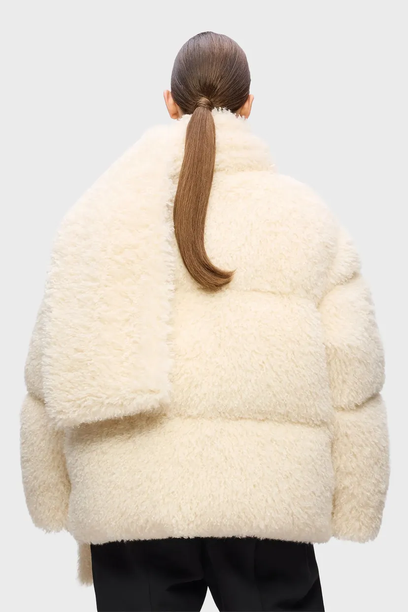 Жіноча біла шуба studio faux fur 3