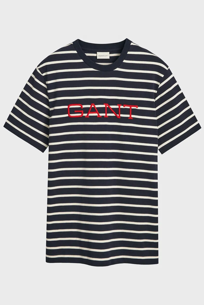 Чоловіча темно-синя футболка у смужку GRAPHIC STRIPED 5