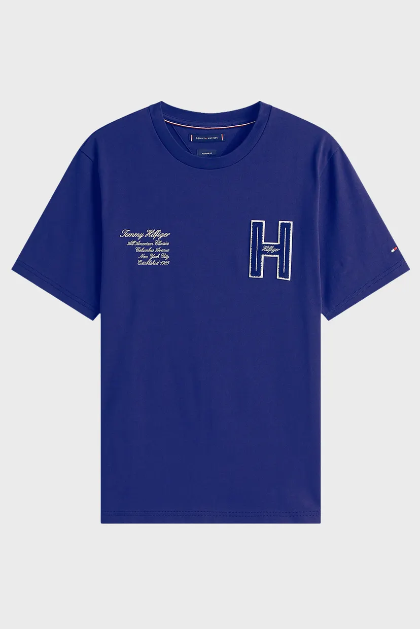 Чоловіча синя футболка VARSITY HILFIGER 5
