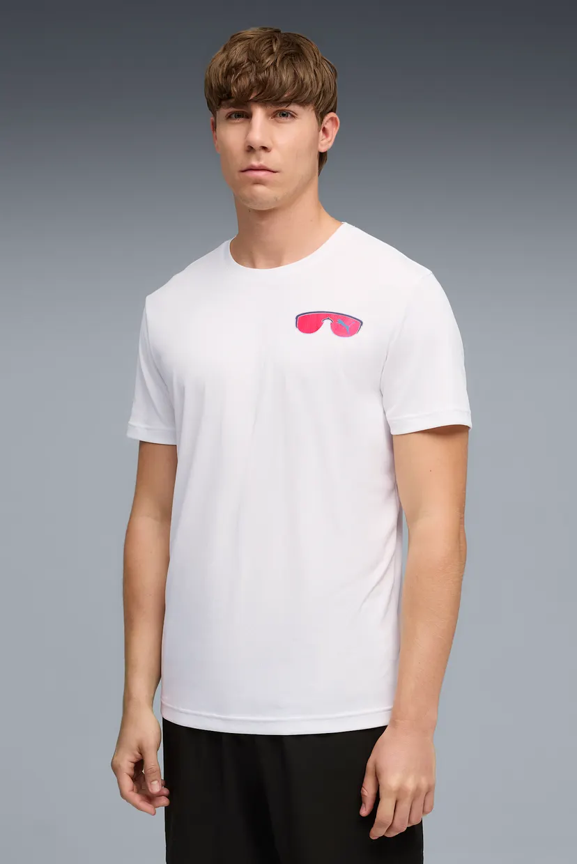 Чоловіча біла футболка Run NITRO™ Graphic Tee Men 3