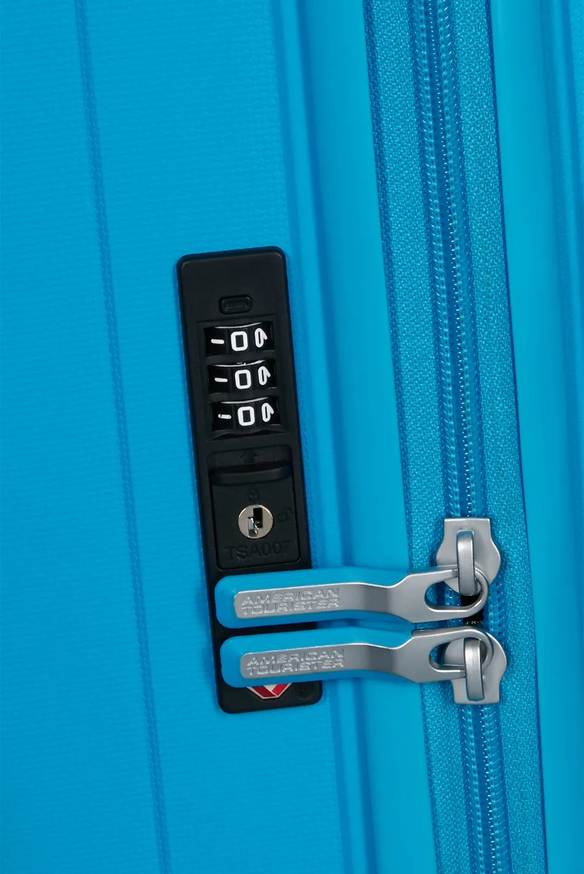 Блакитна валіза 55 см REJOY AZURE BLUE 6