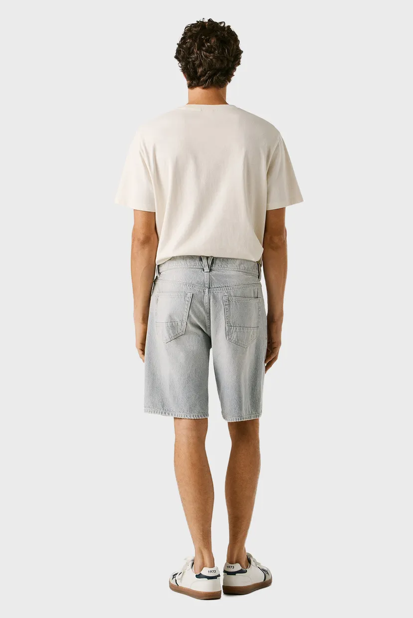 Мужские серые джинсовые шорты LOOSE TOM WORN 3