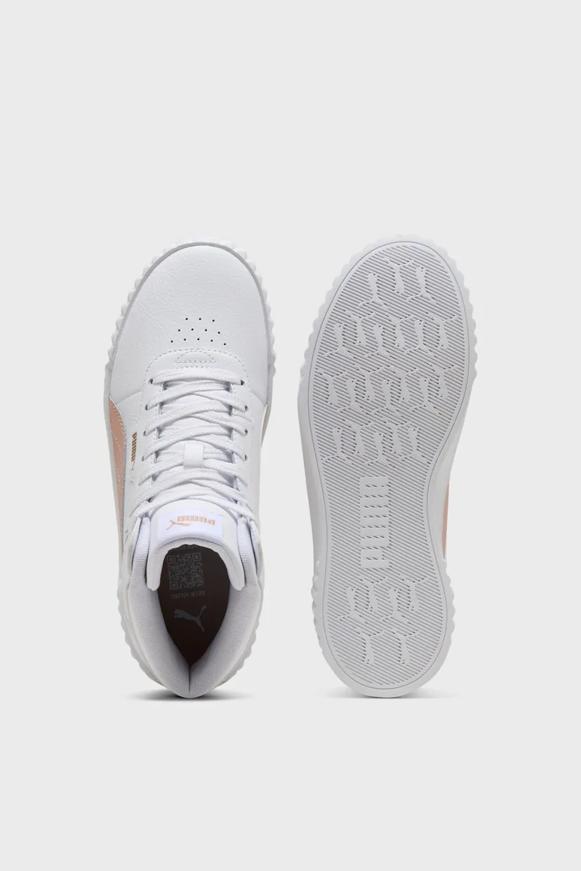 Женские белые кожаные кроссовки Carina 3.0 Mid Sneakers Women 4