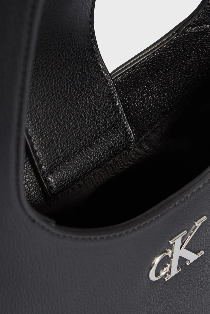 Жіноча чорна сумка MINIMAL MONOGRAM SHOULDER BAG 5