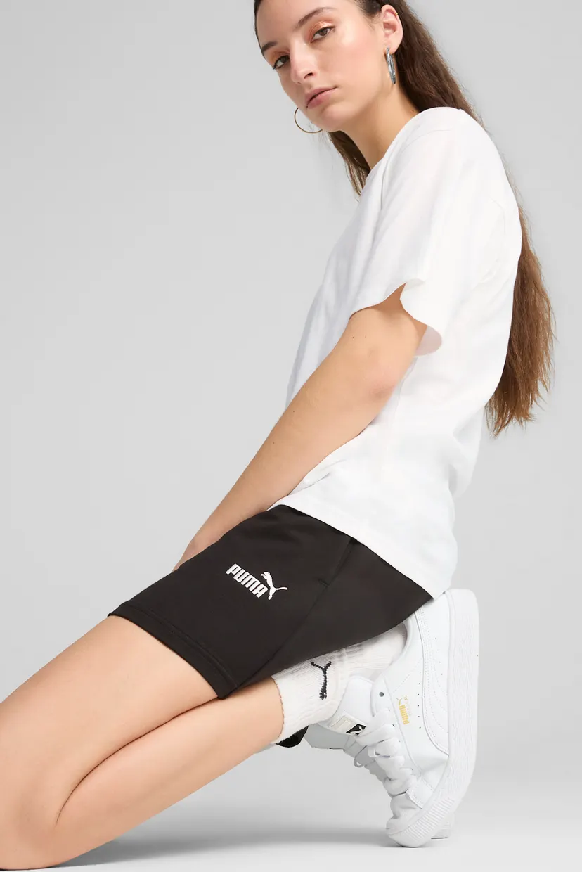 Жіночі чорні шорти ESS Small No. 1 Logo Lightweight 4